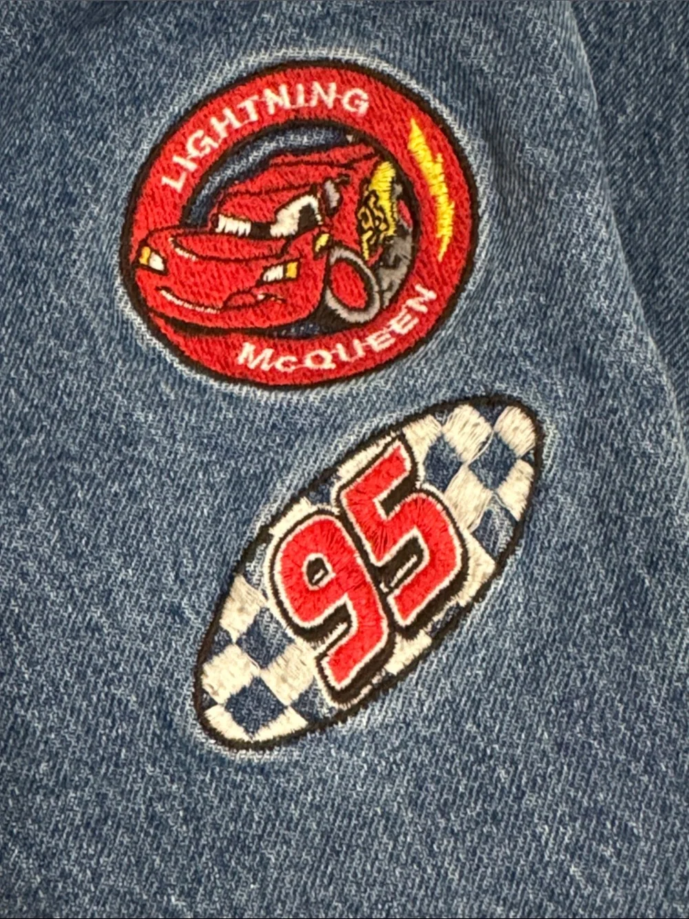GAP Blue Denim Jeans with Red Racing Patches